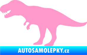 Samolepka Tyrannosaurus Rex 001 levá světle růžová