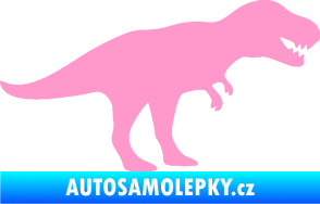 Samolepka Tyrannosaurus Rex 001 pravá světle růžová