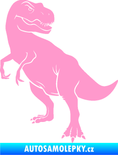 Samolepka Tyrannosaurus Rex 004 levá světle růžová