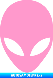 Samolepka UFO 002 světle růžová