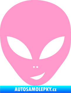 Samolepka UFO 003 pravá světle růžová