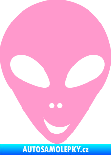 Samolepka UFO 004 pravá světle růžová