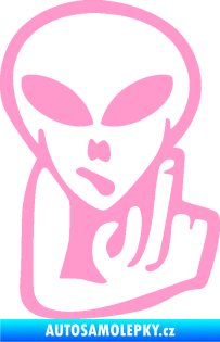 Samolepka UFO 008 pravá světle růžová