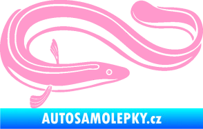 Samolepka Úhoř 001 pravá světle růžová