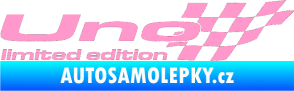 Samolepka Uno limited edition pravá světle růžová
