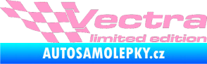 Samolepka Vectra limited edition levá světle růžová