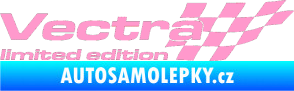 Samolepka Vectra limited edition pravá světle růžová