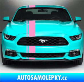 Samolepka Viper pruhy 2 cm + 12 cm světle růžová