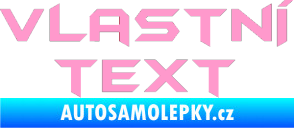 Samolepka Vlastní text - Batman světle růžová