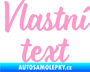 Samolepka Vlastní text - Monarda světle růžová