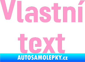 Samolepka Vlastní text - Moto GP světle růžová