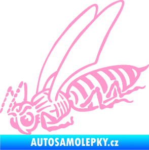 Samolepka Vosa 004 levá světle růžová