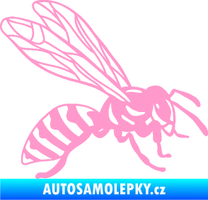 Samolepka Vosa 006 pravá světle růžová
