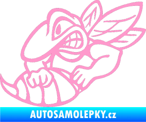 Samolepka Vosa levá světle růžová
