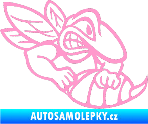 Samolepka Vosa pravá světle růžová