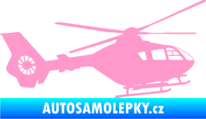 Samolepka Vrtulník 006 pravá světle růžová