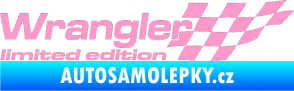Samolepka Wrangler limited edition pravá světle růžová
