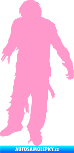Samolepka Zombie 001 levá světle růžová