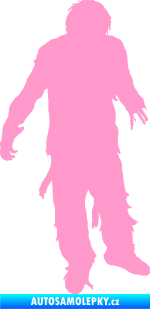 Samolepka Zombie 001 pravá světle růžová