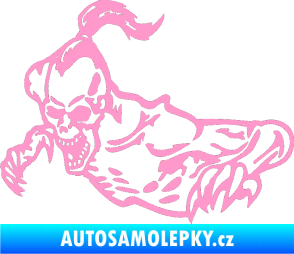 Samolepka Zombík levá světle růžová