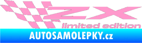Samolepka ZX limited edition levá světle růžová