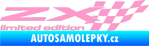 Samolepka ZX limited edition pravá světle růžová