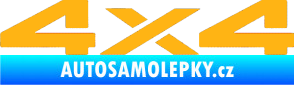 Samolepka 4x4 varianta 002 světle oranžová