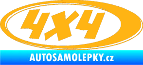 Samolepka 4x4 varianta 010 světle oranžová