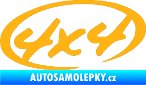 Samolepka 4x4 varianta 011 světle oranžová