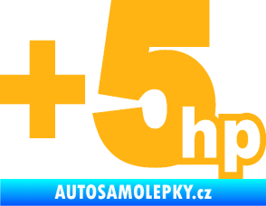 Samolepka + 5hp 003 světle oranžová