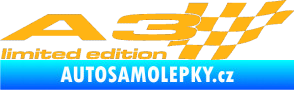 Samolepka A3 limited edition pravá světle oranžová