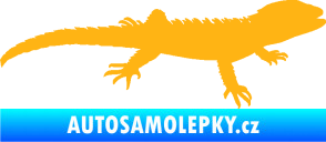 Samolepka Agama 001 pravá světle oranžová