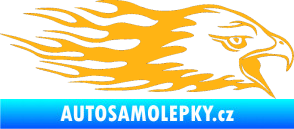 Samolepka Animal flames 023 pravá orel světle oranžová
