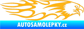 Samolepka Animal flames 026 pravá orel světle oranžová