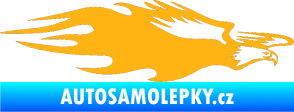 Samolepka Animal flames 030 pravá orel světle oranžová