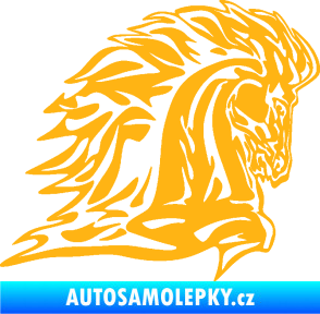 Samolepka Animal flames 101 pravá kůň světle oranžová