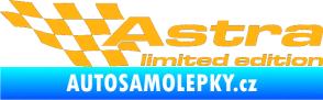 Samolepka Astra limited edition levá světle oranžová