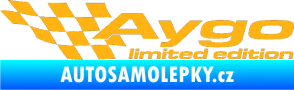 Samolepka Aygo limited edition levá světle oranžová