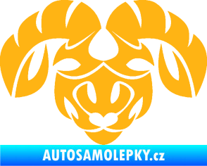 Samolepka Beran zvěrokruh 003  světle oranžová