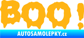 Samolepka Boo! světle oranžová