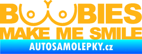 Samolepka Boobies 002  světle oranžová
