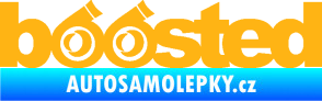 Samolepka Boosted turbo světle oranžová