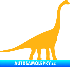 Samolepka Brachiosaurus 001 pravá světle oranžová