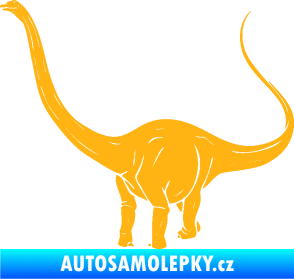 Samolepka Brachiosaurus 002 levá světle oranžová