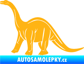 Samolepka Brachiosaurus 003 levá světle oranžová