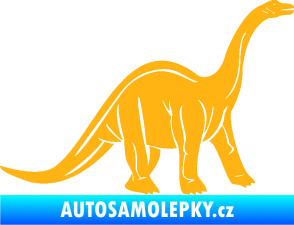Samolepka Brachiosaurus 003 pravá světle oranžová