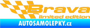 Samolepka Brava limited edition levá světle oranžová