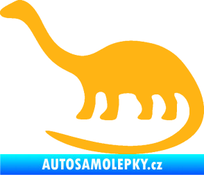Samolepka Brontosaurus 001 levá světle oranžová