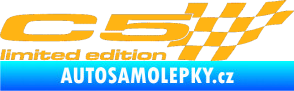 Samolepka C5 limited edition pravá světle oranžová