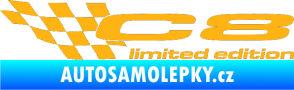 Samolepka C8 limited edition levá světle oranžová